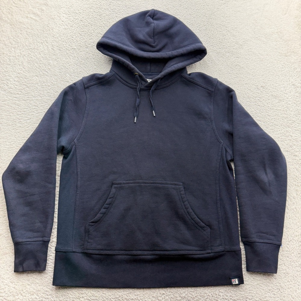 The Game Mens Navy Blue Heavyweight Pullover Hoodie USA Made 1542678 Size M